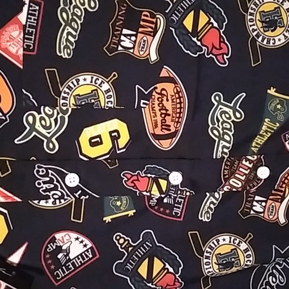 Just Attitude Men's Size Medium Button Up Sports theme - Picture 2 of 5